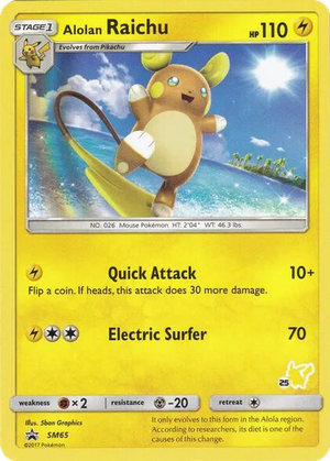Alolan Raichu card image