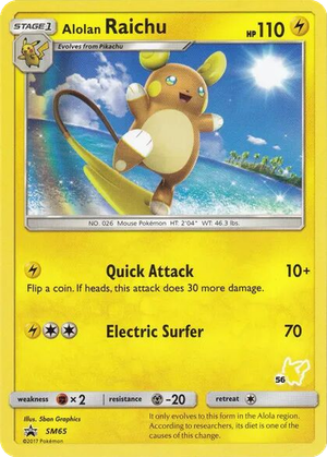 Alolan Raichu card image