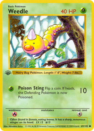 Weedle card image