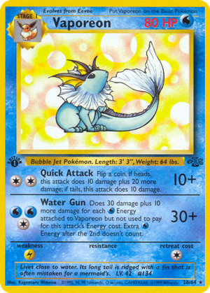 Vaporeon card image