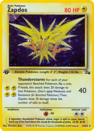 Zapdos card image