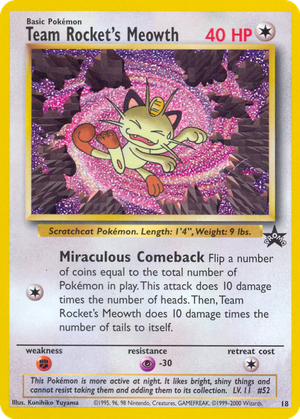 Team Rocket's Meowth card image