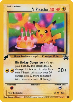 _____'s Pikachu card image