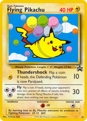 Flying Pikachu card image