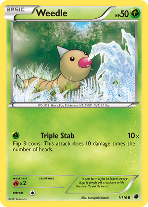 Weedle card image
