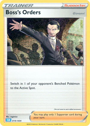 Boss's Orders (Giovanni) card image
