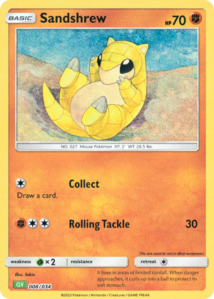 Sandshrew card image