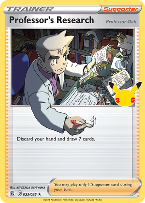 Professor's Research (Professor Oak) card image