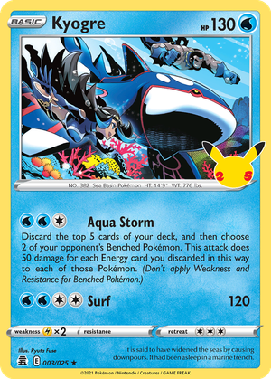 Kyogre card image
