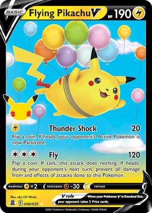 Flying Pikachu V card image