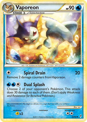 Vaporeon card image