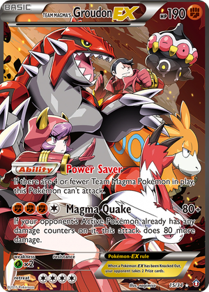 Team Magma's Groudon EX card image