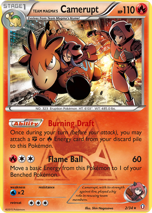 Team Magma's Camerupt card image