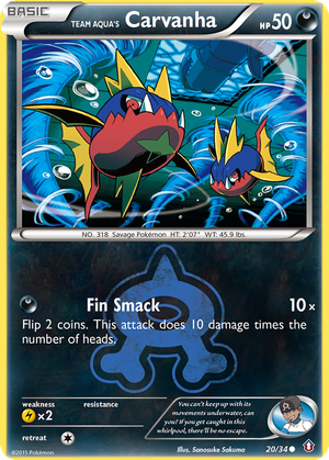 Team Aqua's Carvanha card image