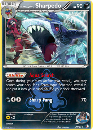 Team Aqua's Sharpedo card image