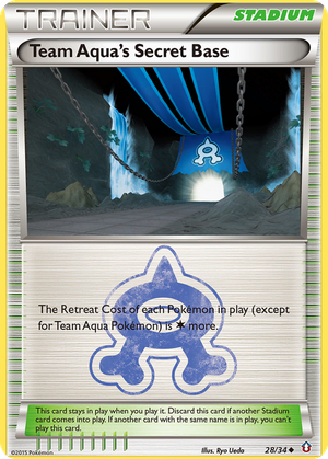 Team Aqua's Secret Base card image