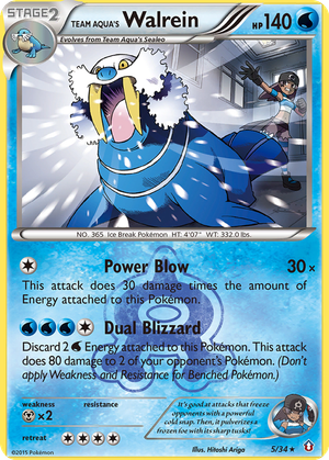 Team Aqua's Walrein card image