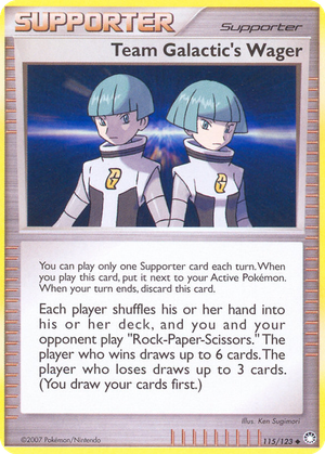 Team Galactic's Wager card image