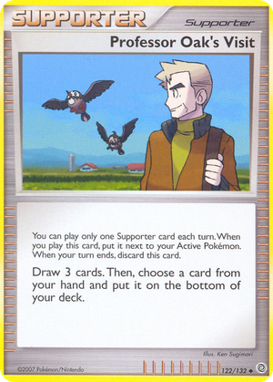 Professor Oak's Visit card image