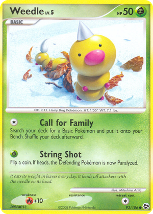 Weedle card image