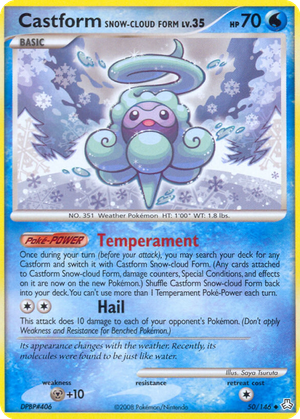 Castform Snow-Cloud Form card image