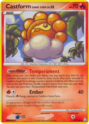 Castform Sunny Form card image