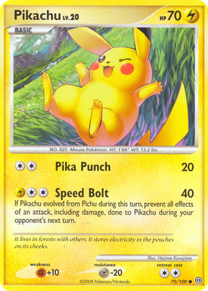 Pikachu card image
