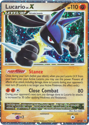 Lucario LV.X card image