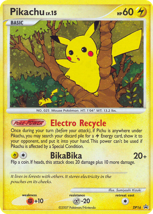 Pikachu card image