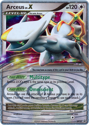 Arceus LV.X card image
