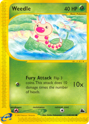 Weedle card image