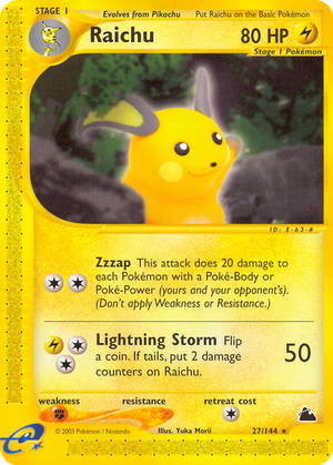 Raichu card image