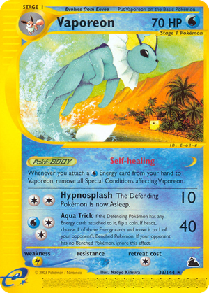 Vaporeon card image