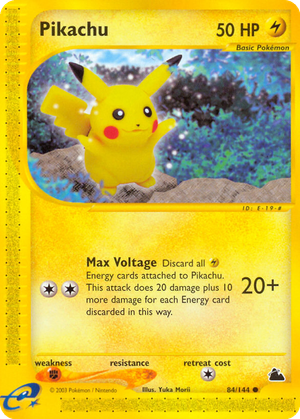Pikachu card image