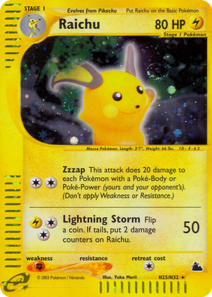 Raichu card image