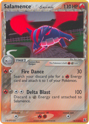Salamence δ card image