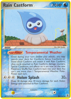 Rain Castform card image