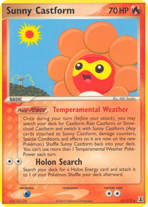 Sunny Castform card image