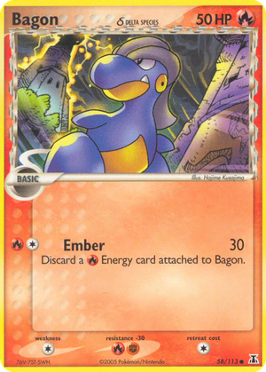 Bagon δ card image