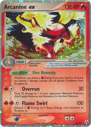 Arcanine ex card image