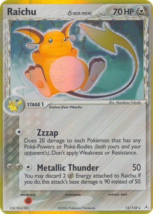 Raichu δ card image