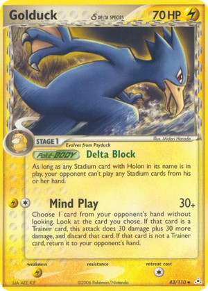 Golduck δ card image