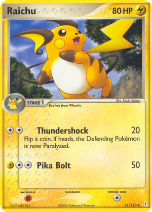Raichu card image