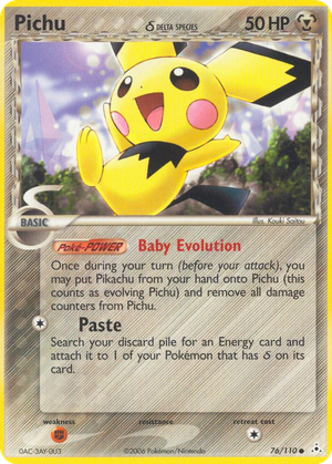 Pichu δ card image