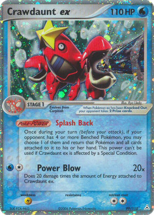 Crawdaunt ex card image