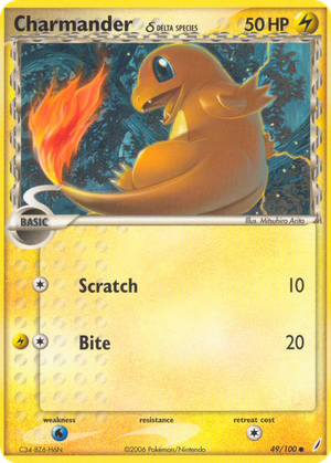 Charmander δ card image