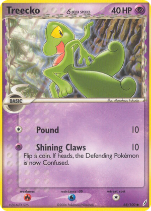 Treecko δ card image