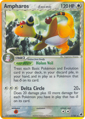 Ampharos δ card image