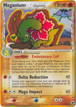 Meganium δ card image