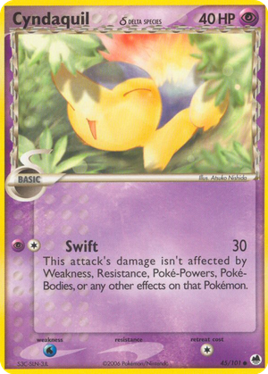 Cyndaquil δ card image
